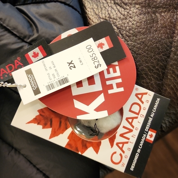 NWR Black Plus Size Canada Weather Gear Down Parka - Picture 5 of 5